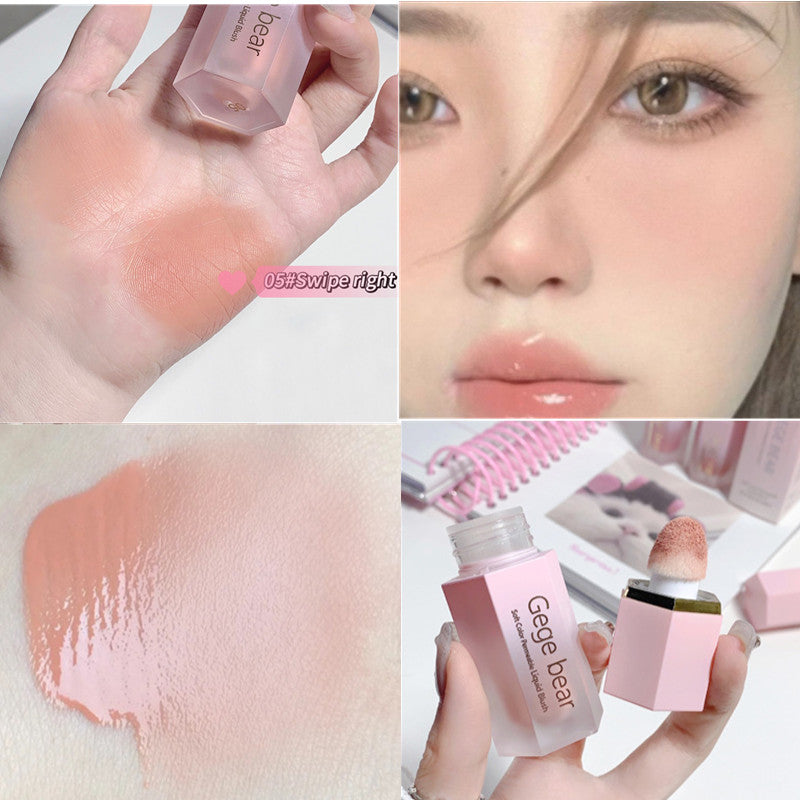 Blush Líquido Brilho Natural em um Toque Suave